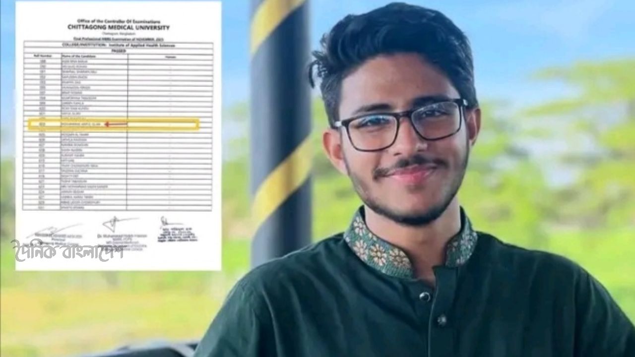 কালাউজান গ্রামের সন্তান মোহাম্মদ সাইমন এমবিবিএস পরীক্ষায় উত্তীর্ণ হয়ে প্রশংসায় বাসছেন