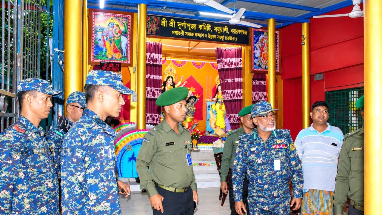রূপগঞ্জে দুর্গাপূজার নিরাপত্তা তদারকিতে আনসার-ভিডিপি কর্মকর্তা মোছলেহ উদ্দীন ফারুখের প্রশংসনীয় ভূমিকা